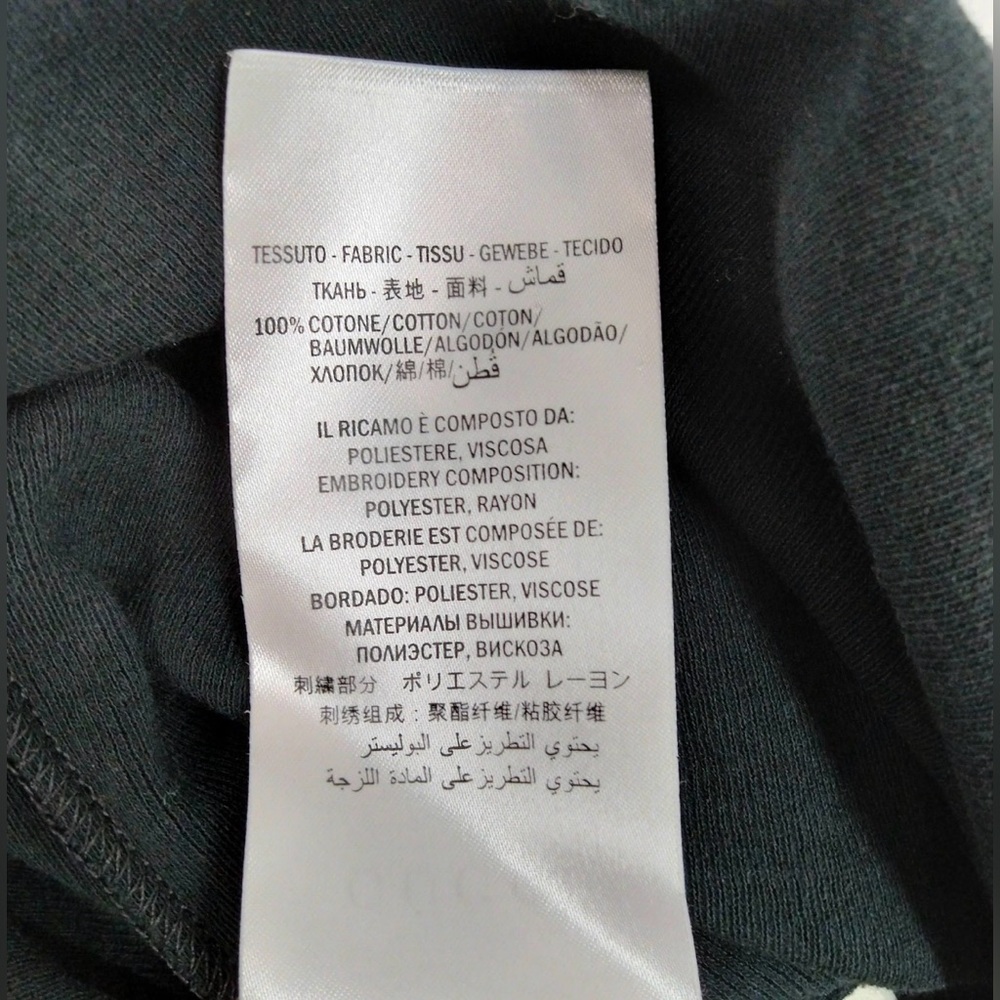 Gucci Black Cotton Sequinned Diamond Loved T Shirt size M - Picture 8 of 8